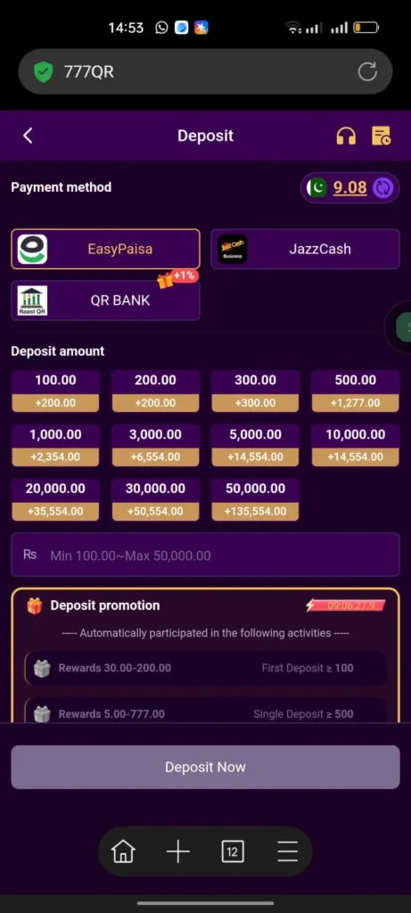 777QR Easypaisa And Jazzcash