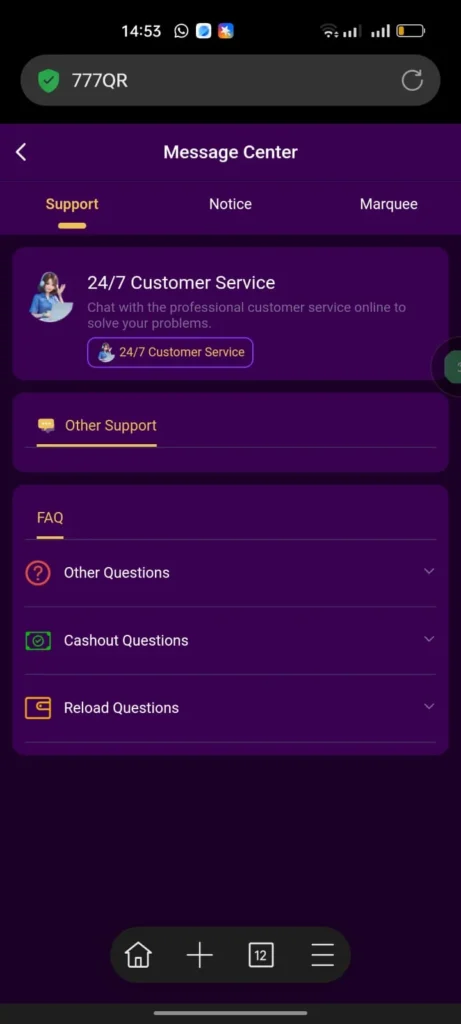 777QR Helpline